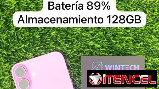 iPhone 16 plus rosa SIM Física Libre x Rsim bat89%. W