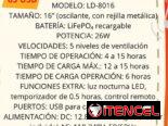Ventilador recargable