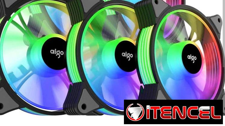 Kit de 5 fanes aigo AR12 ARGB.