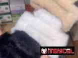 Pellizcos cuadrados grandes de peluche para el cabello 🌸