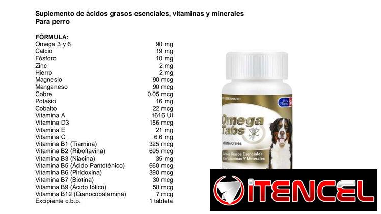 Omegas 3,6 y 9 con multivitaminas para perros