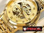 Reloj automático dorado para hombre OLEV en caja – Nuevo