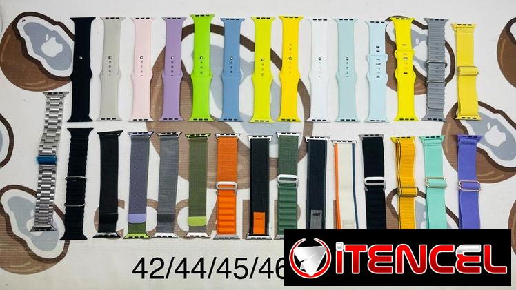 Precio de las manillas para Apple Watch ⌚️  $8 Manillas milanesas  $6 Manillas de silicona y tela