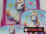 Mochilas con merendero y cartuchera para niñas y niños