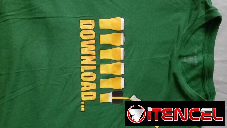Pulover talla GG. Algodón, máxima calidad. Con imagen impresa muy sugerente: “Download cerveza”
