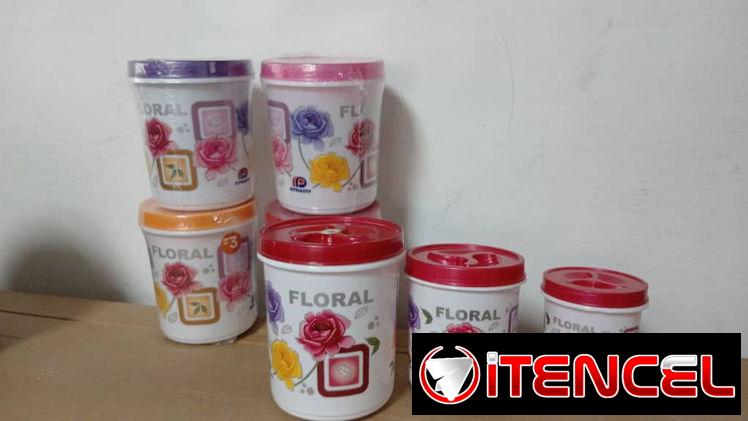 Envase platico 3 piezas 3000