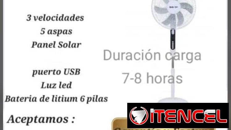 Ventilador recargable Solar Fan