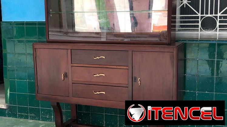 ⚜️ Aparador Vitrina antiguo restaurado • Entrega incluida 🚛