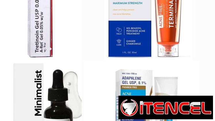 Productos para acné: adapaleno, peróxido de benzoilo, ácido salicílico, ácido azelaico, retinal y tretinoína