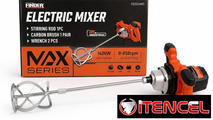 🔥🛠️ ¡MEZCLADORA ELÉCTRICA FINDER 1400W! 🛠️🔥