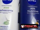 Crema Lubriderm y Nivea