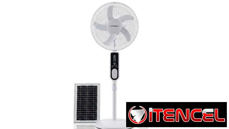 VENTILADOR SOLAR RECARGABLE 16″ STAVEL VPT-0366