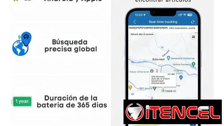 Localizador de autos GPS magnético, rastreador mundial, con historial de ubicación. Android y iPhone.