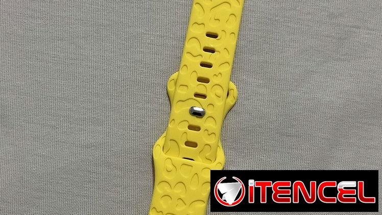 Pulsera silicona amarilla para apple watch, medida 38/40/41 mm