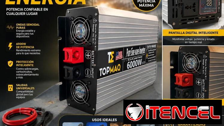 Batería topmaq 72v 45ah y Convertidor de corriente 72v 6000w