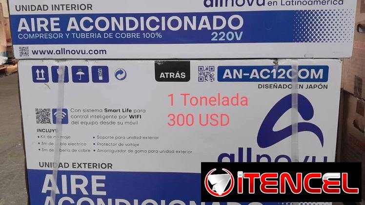 Split, 1 tonelada, marca ALL NOVU,  mensajería gratis en la Habana, factura y garantía 6 meses, 📞👉🏻58684483