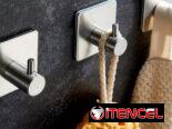 Clip en inoxidable auto adhesivo/ PQTE 3 piezas