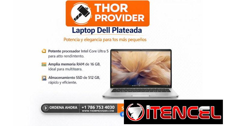 Laptop Dell Pro 14 Plus Copilot+ 14″ WUXGA Core Ultra 5 236V 16GB 512GB SSD (PB14250 / 2YM1D) Plata🔥 950 USD