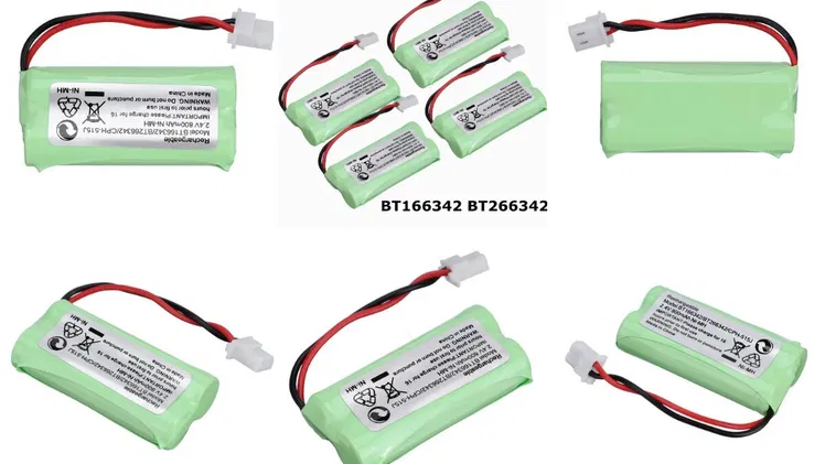 Pilas Recargables de teléfono inalámbrico 2.4V 600mAh