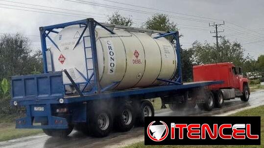 Gasolina y diesel en isotanques de 23500 litros