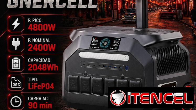 ⚡2048WH ⚡ ESTACIÓN DE ENERGÍA GNERCELL – 4800W PICO Y 2400W NOMINALES – 2048WH BATERIA. GARANTIA 6 MESES. TL 54833699