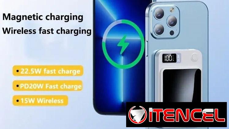 Cargador portátil para IPHONE, carga inalámbrica Tecnología MagSafe Capacidad: 10000 mAh