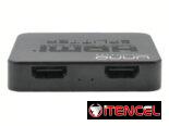 Splitter Unno Tekno HDMI 4K 30Hz 2 Puertos Deep Color 36-Bit Dolby DTS HDCP 2.2 Plug & Play Para TV y Monitores