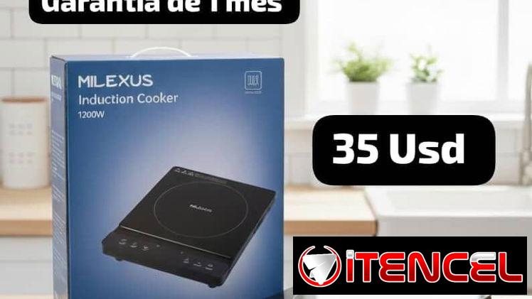 Cocina de Inducción Milexus 1200w, Garantía de 1 mes, Entrega por un mínimo costo adicional para toda La Habana