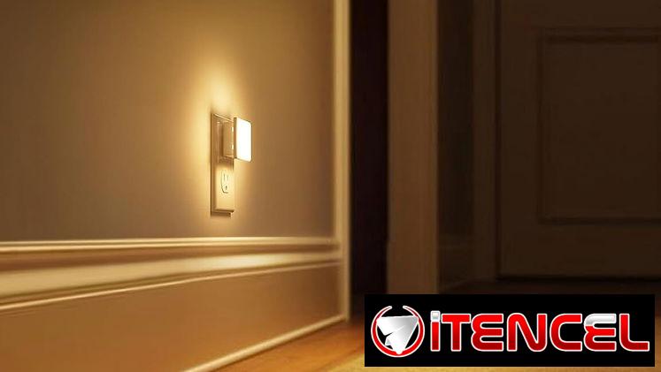 Lampara Luz nocturna, luces nocturnas enchufables a la pared,sensor de atardecer a amanecer, luz nocturna