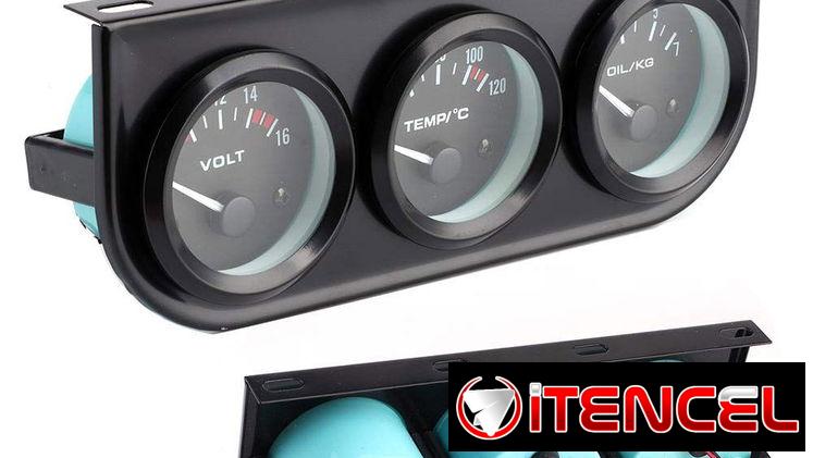 Accesorios y Reloj de Temp Volt y Presión de Aceite Para Autos