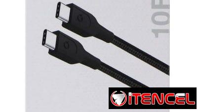 * Cable USB-C a USB-C Quikcell 10 ft Braided