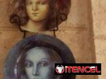 Adorno para pared platos con rostro