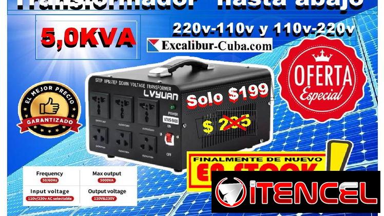SOLAR CONVERTIDOR DE VOLTAJE DE 5.0 KVA 220 V – 110 V – 220 V