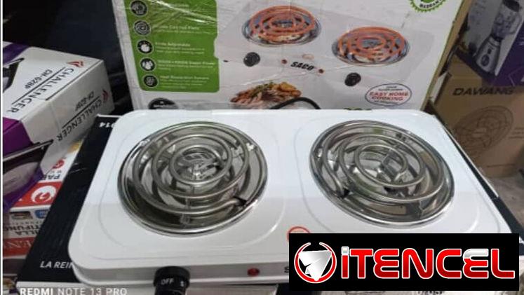 Cocina Eléctrica marca SACO 2000 w 2 hornillas