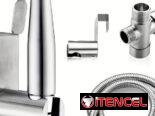 Ducha para inodoro portátil con construcción de acero inoxidable