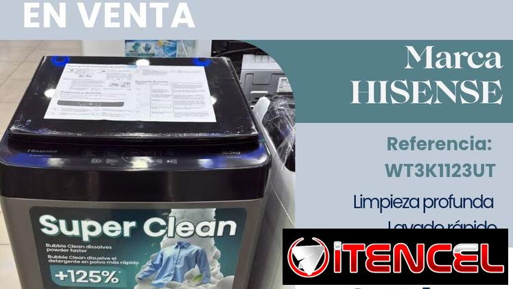 Lavadora automática Hisense 10.5kg -285 usd