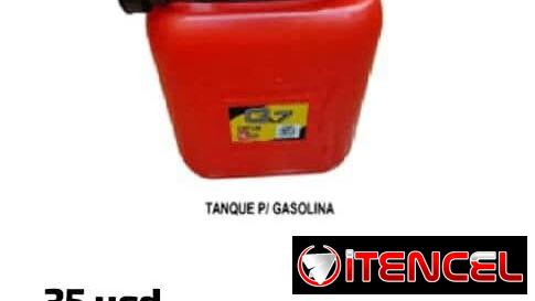 Tanque plástico con manguera 20 ltrs