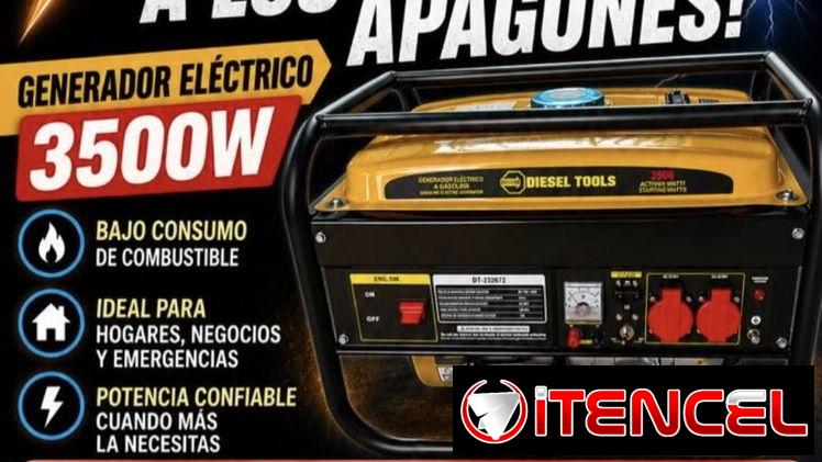 En venta planta eléctrica de 3500w fácil adaptación a gas en 300 usd