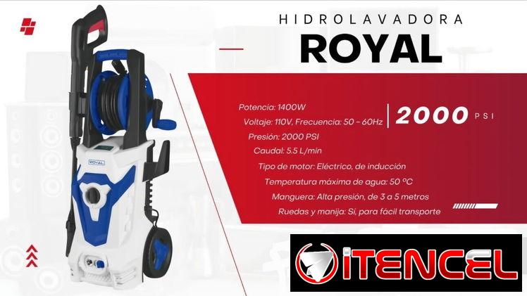 Hidrolavadora presurizadora royal 1500 psi , 2000 psi