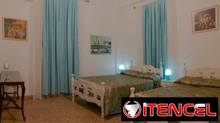 Alquiler apartamento 7 personas Habana Vieja – 2 habitaciones c/baño privado – Wifi, desayunos, parqueo vigilado
