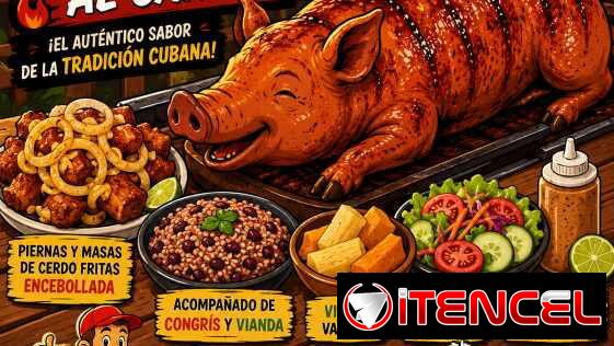 Cerdo asado para 30,40,59,69 y hasta 120 personas