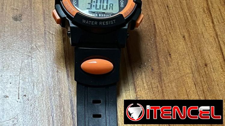 Reloj deportivo naranja para hombre, niño, adolescente.