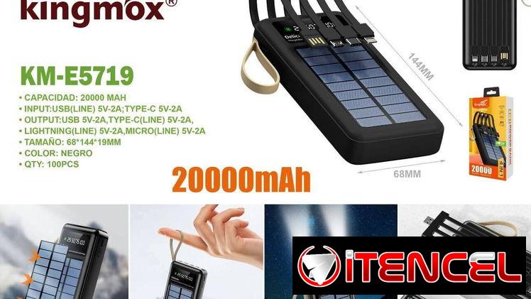 ‼️‼️‼️CARGADORES PORTÁTILES DE 20000mAh con panel solar….VEDADO‼️‼️‼️