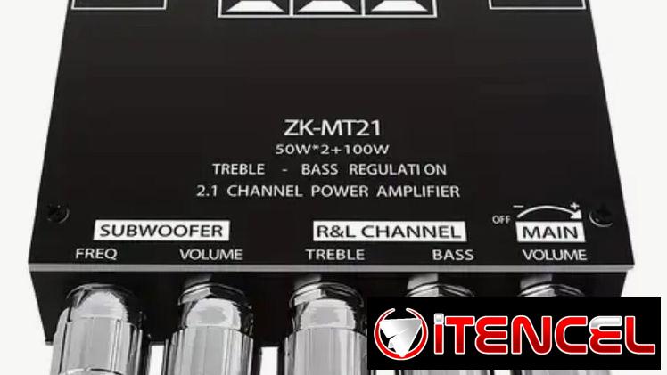 Clase D 50w* + 100w subwoofer