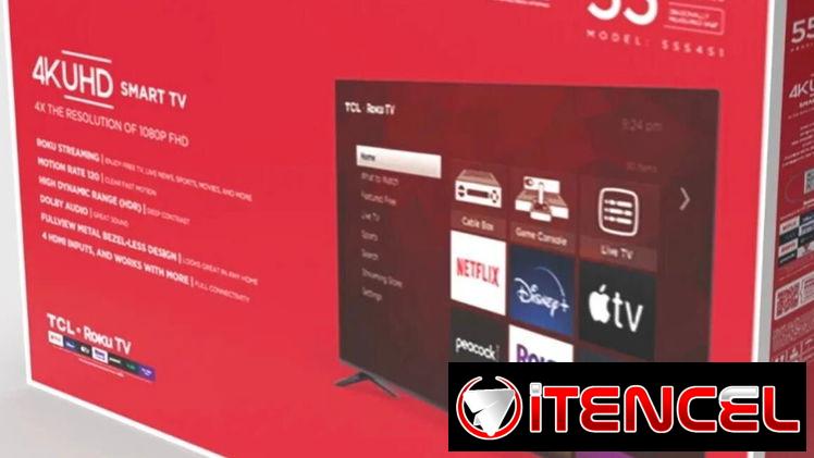 Tv Tcl 4K smart de 55 pulgadas