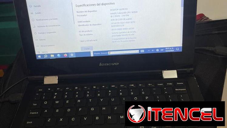Laptop Lenovo 10″ Flex de uso