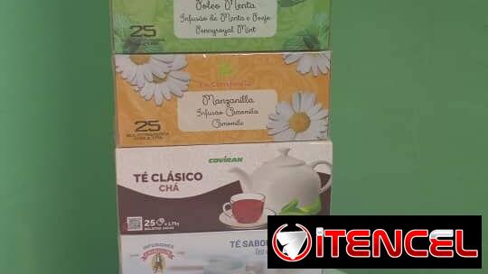 Té bolsas ( Infusiones) cada cajita contiene 25 bolsitas