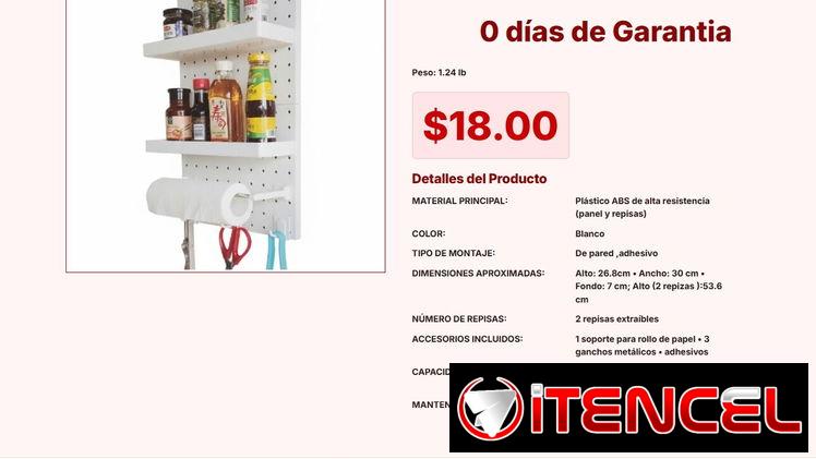 Organizador de Pared Multifuncional para Organizar tus Accesorios VPT#-0228