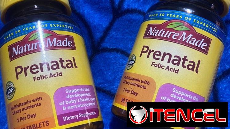 Multivitamínico Prenatal Nature Made 🍼 + Ácido Fólico – ¡Salud para Mamá y Bebé! 💛