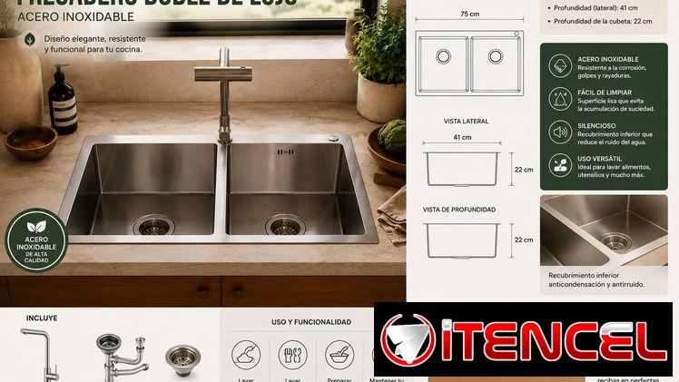 Fregaderos de acero inoxidable (CV)